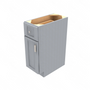 Brooklyn Modern Grey Single Door Standard Base Cabinet - 12" W x 34.5" H x 24" D 12" W