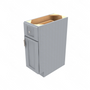 Brooklyn Modern Grey Single Door Standard Base Cabinet - 12" W x 34.5" H x 24" D 12" W
