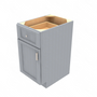 Brooklyn Modern Grey Single Door Standard Base Cabinet - 18" W x 34.5" H x 24" D 18" W
