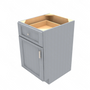 Brooklyn Modern Grey Single Door Standard Base Cabinet - 21" W x 34.5" H x 24" D 21" W
