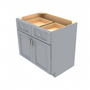 Brooklyn Modern Grey Double Door Standard Base Cabinet - 36" W x 34.5" H x 24" D 36" W