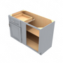 Brooklyn Modern Grey Blind Base Cabinet - 48" W x 34.5" H x 24" D 48" W
