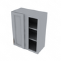 Brooklyn Modern Grey Blind Wall Cabinet - 24" W x 30" H x 12" D 24" W