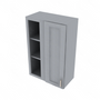 Brooklyn Modern Grey Blind Wall Cabinet - 24" W x 36" H x 12" D 24" W
