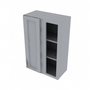 Brooklyn Modern Grey Blind Wall Cabinet - 24" W x 36" H x 12" D 24" W