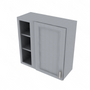 Brooklyn Modern Grey Blind Wall Cabinet - 30" W x 30" H x 12" D 30" W