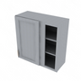 Brooklyn Modern Grey Blind Wall Cabinet - 30" W x 30" H x 12" D 30" W