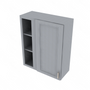 Brooklyn Modern Grey Blind Wall Cabinet - 30" W x 36" H x 12" D 30" W