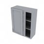Brooklyn Modern Grey Blind Wall Cabinet - 30" W x 36" H x 12" D 30" W