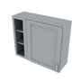 Brooklyn Modern Grey Blind Wall Cabinet - 36" W x 30" H x 12" D 36" W