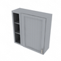 Brooklyn Modern Grey Blind Wall Cabinet - 36" W x 36" H x 12" D 36" W