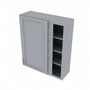 Brooklyn Modern Grey Blind Wall Cabinet - 36" W x 42" H x 12" D 36" W