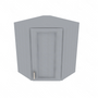 Brooklyn Modern Grey Corner Wall Cabinet - 24" W x 30" H x 12" D 24" W
