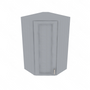 Brooklyn Modern Grey Corner Wall Cabinet - 24" W x 42" H x 12" D 24" W