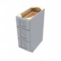 Brooklyn Modern Grey Drawer Base Cabinet - 12" W x 34.5" H x 24" D 12" W