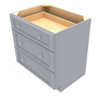 Brooklyn Modern Grey Drawer Base Cabinet - 33" W x 34.5" H x 24" D 33" W