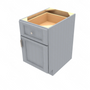 Brooklyn Modern Grey Desk Drawer Base Cabinet - 18" W x 29.5" H x 24" D 18" W