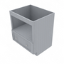 Brooklyn Modern Grey Microwave Base Cabinet - 30" W x 34.5" H x 24" D 30" W