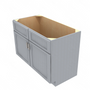 Brooklyn Modern Grey Sink Base Cabinet with Center Stile - 48" W x 34.5" H x 24" D 48" W