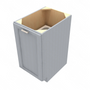 Brooklyn Modern Grey 1 Trash Can Base (Full Height) - 18" W x 34.5" H x 24" D 18" W