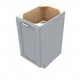 Brooklyn Modern Grey 2 Trash Can Base (Full Height) - 18" W x 34.5" H x 24" D 18" W