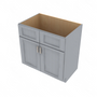 Brooklyn Modern Grey Double Door Vanity - 33" W 33" W