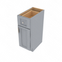 Brooklyn Modern Grey Single Door Vanity Base 12" W x 34.5" H x 21" D 12" W