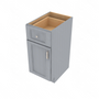 Brooklyn Modern Grey Single Door Vanity Base 15" W x 34.5" H x 21" D 15" W