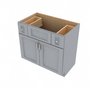 Brooklyn Modern Grey Vanity Sink Base - 36" W x 34.5" H x 21" D 36" W