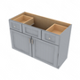 Brooklyn Modern Grey Vanity Sink Base - 48" W x 34.5" H x 21" D 48" W