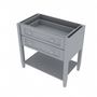 Brooklyn Modern Grey Open Shelf Vanity Sink Base - 36" W x 34.5" H x 21" D 36" W