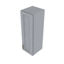 Brooklyn Modern Grey Single Door Wall Cabinet - 12" W x 36" H x 12" D 12" W