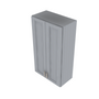 Brooklyn Modern Grey Double Door Wall Cabinet - 24" W x 42" H x 12" D 24" W