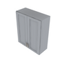 Brooklyn Modern Grey Double Door Wall Cabinet - 30" W x 36" H x 12" D 30" W