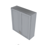 Brooklyn Modern Grey Double Door Wall Cabinet - 39" W x 42" H x 12" D 39" W
