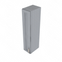 Brooklyn Modern Grey Single Door Wall Cabinet - 9" W x 42" H x 12" D 9" W