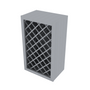 Brooklyn Modern Grey Wine Rack - 30" W x 18" H x 12" D 30" W