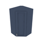 Brooklyn Midnight Corner Wall Cabinet - 24" W x 42" H Default Title