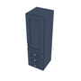 Brooklyn Midnight Wall Twr w/ 3 Drws - 15" W x 48" H x 14.5" D Default Title
