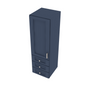 Brooklyn Midnight Wall Twr w/ 3 Drws - 15" W x 48" H x 14.5" D Default Title