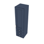 Brooklyn Midnight Wall Twr w/ 3 Drws - 15" W x 54" H x 14.5" D Default Title