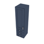 Brooklyn Midnight Wall Twr w/ 3 Drws - 15" W x 54" H x 14.5" D Default Title