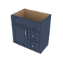 Brooklyn Midnight Vanity Sink Base Right Drawer Stacking Cabinet - 30" W Default Title
