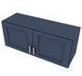 Brooklyn Midnight Double Door Wall Cabinet - 36" W x 15" H Default Title