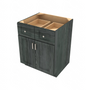 Brooklyn Slate Double Door Standard Base Cabinet - 27" W x 34.5" H x 24" D 27" W