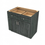 Brooklyn Slate Double Door Standard Base Cabinet - 36" W x 34.5" H x 24" D 36" W