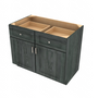 Brooklyn Slate Double Door Standard Base with Center Stile - 42" W x 34.5" H x 24" D 42" W