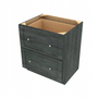 Brooklyn Slate 2 Drawer Base Cabinet - 30" W x 34.5" H x 21" D 30" W