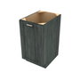 Brooklyn Slate 1 Trash Can Base (Full Height) - 18" W x 34.5" H x 24" D 18" W