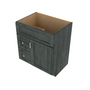 Brooklyn Slate Vanity Combo Cabinet Left - 30" W x 34.5" H x 21" D 30" W